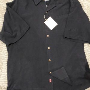 Tommy Bahama short sleeve button up silk shirt.